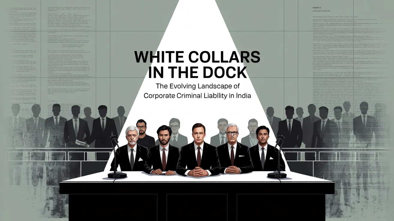 White Collars In The Dock: The Evolving Landscape Of Corporate Criminal Liability In India 
